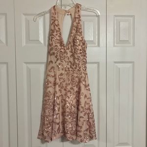 EUC Windsor Champagne Formal Cocktail Dress